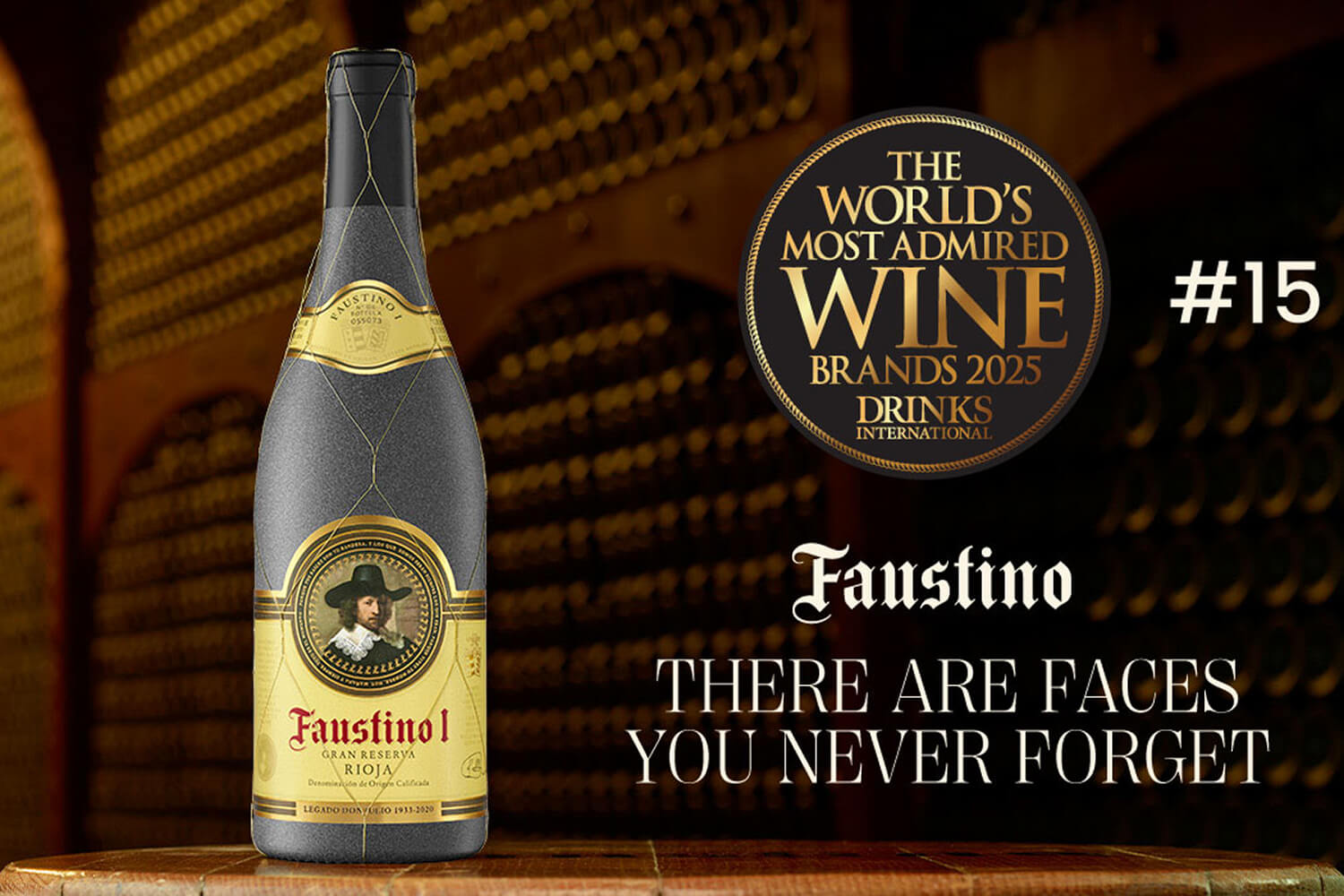 Bodegas Faustino strengthens its position in the TOP 15 of the world´s most admired wine brands