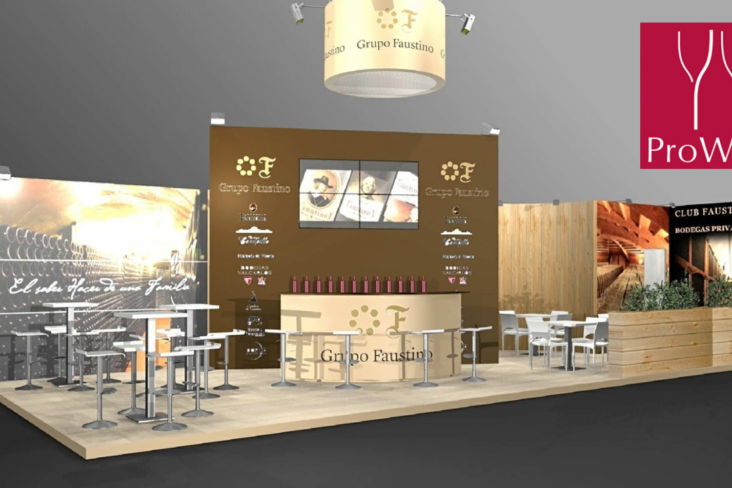 Stand de Grupo Faustino en Prowein