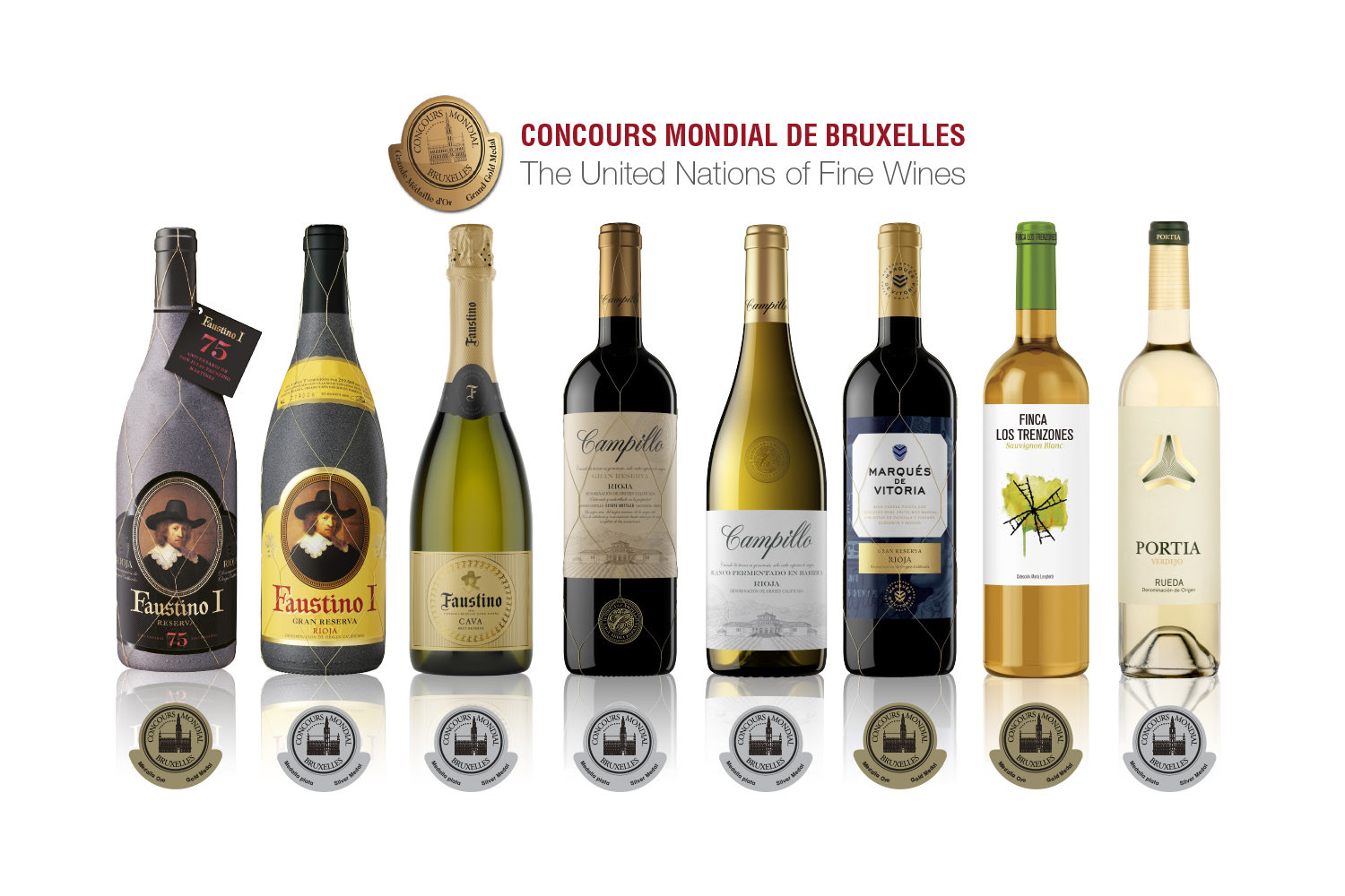 Vinos de Grupo Faustino, reconocidos con medallas en el Concurso Mundial de Bruselas