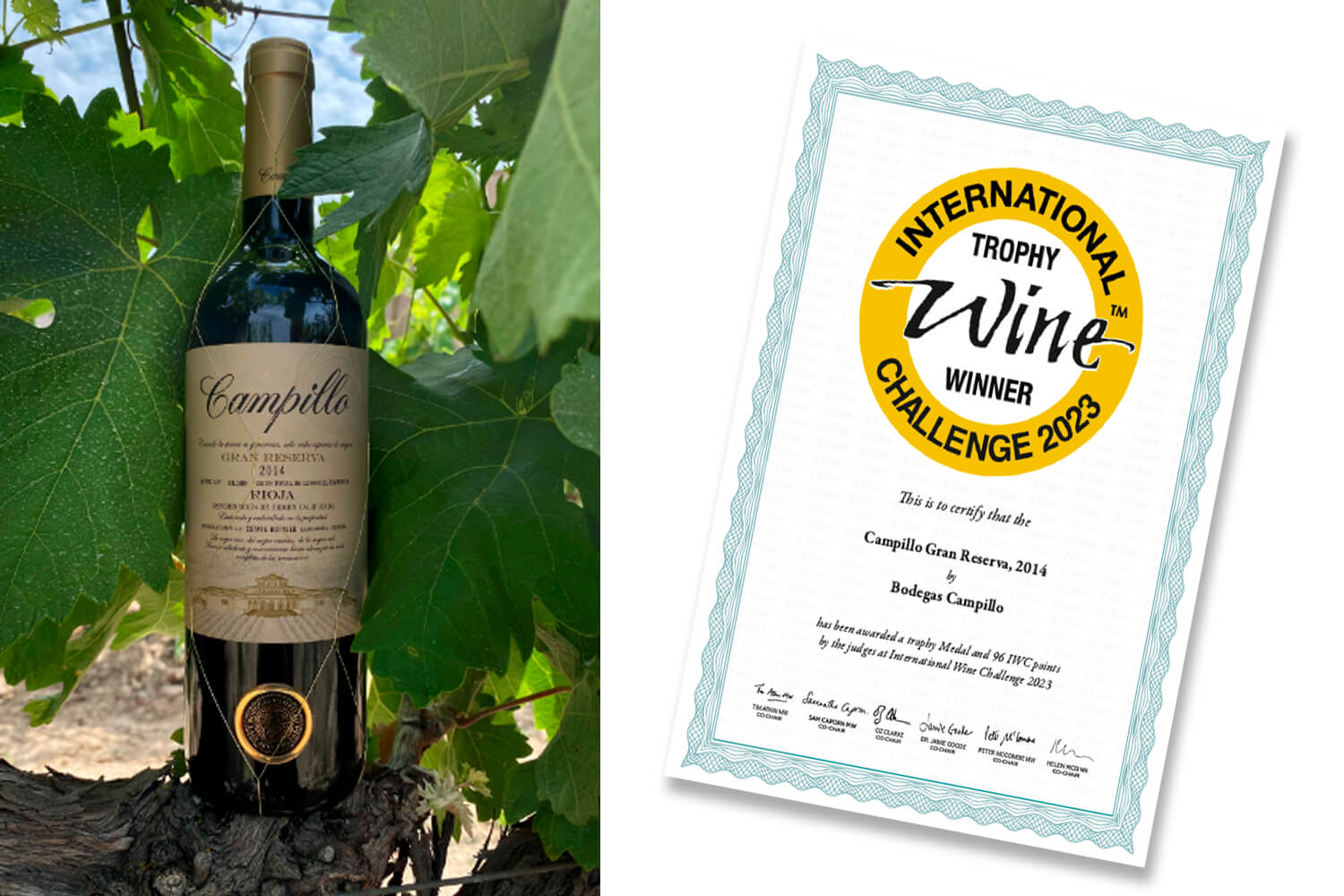 Campillo Gran Reserva 2014, Mejor Tinto español