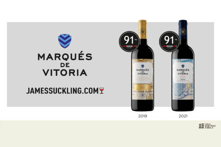 Vinos premiados de Bodegas Marqués de Vitoria por James Suckling